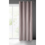 Zasłona Aggie 140x250cm - Pudrowy - Przelotki - 2 Zasłona Aggie 140x250cm - Pudrowy - Przelotki - 2