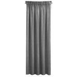 Pierre Cardin zasłona welwetowa 140x270cm - Stalowy - Taśma - 4 Pierre Cardin zasłona welwetowa 140x270cm - Stalowy - Taśma - 4