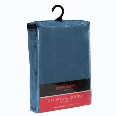 Pierre Cardin zasłona welwetowa 140x270cm - Niebieski - Taśma - 3 Pierre Cardin zasłona welwetowa 140x270cm - Niebieski - Taśma - 3