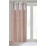 Zasłona Welwetowa Peri 140x250cm - Srebrny/Pudrowy - Przelotki - 2 Zasłona Welwetowa Peri 140x250cm - Srebrny/Pudrowy - Przelotki - 2
