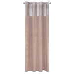 Zasłona Welwetowa Peri 140x250cm - Srebrny/Pudrowy - Przelotki - 3 Zasłona Welwetowa Peri 140x250cm - Srebrny/Pudrowy - Przelotki - 3