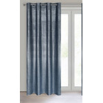 Zasłona Welwetowa Ambi 140x250cm - Granatowy/Miedziany - Przelotki - 2 Zasłona Welwetowa Ambi 140x250cm - Granatowy/Miedziany - Przelotki - 2