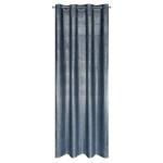 Zasłona Welwetowa Ambi 140x250cm - Granatowy/Miedziany - Przelotki - 3 Zasłona Welwetowa Ambi 140x250cm - Granatowy/Miedziany - Przelotki - 3