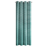 Zasłona Gotowa Mandi 135x250cm - Turkusowy - Przelotki - 3 Zasłona Gotowa Mandi 135x250cm - Turkusowy - Przelotki - 3