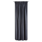 Zasłona Aggie 140x270cm - Granatowa - Taśma - 3 Zasłona Aggie 140x270cm - Granatowa - Taśma - 3