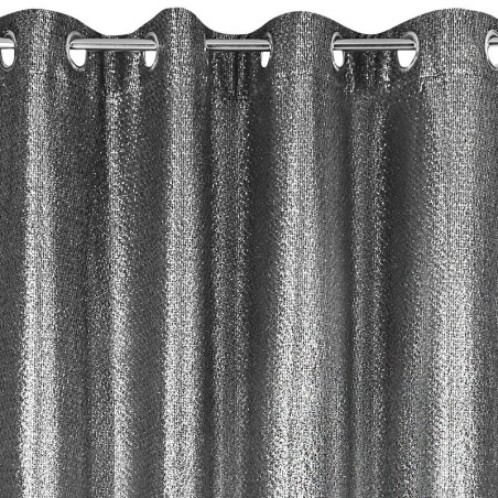 Zasłona Glossy 140x250cm - Srebrny - Przelotki - 4 Zasłona Glossy 140x250cm - Srebrny - Przelotki - 4
