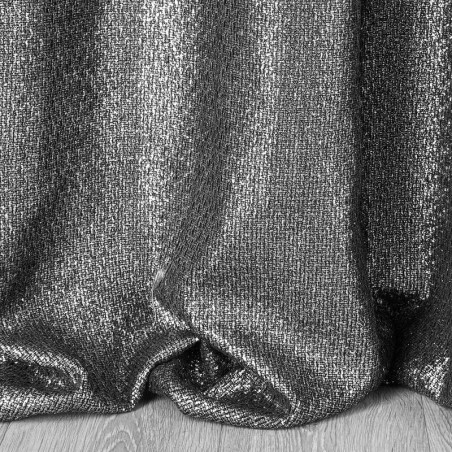 Zasłona Glossy 140x250cm - Srebrny - Przelotki - 7 Zasłona Glossy 140x250cm - Srebrny - Przelotki - 7