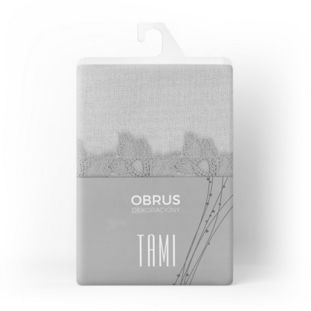 Obrus Tami 35x180cm - Naturalny/Srebrny - 2