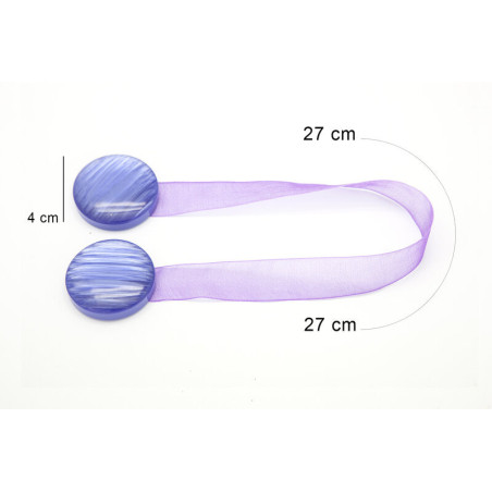 Upinacz Dekoracyjny - Magnes Koło/x2 - Fioletowy - 1