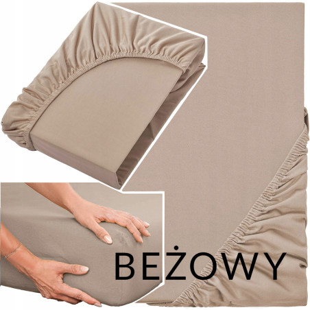 Prześcieradło 100% Bawełna CZESANA 100x200 + 30cm z GUMKĄ na wysoki materac - 3