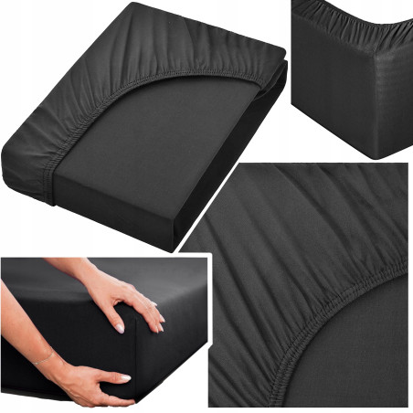 Prześcieradło 100% Bawełna CZESANA 140x200 + 30cm z GUMKĄ na wysoki materac - 1 Prześcieradło 100% Bawełna CZESANA 140x200 + 30cm z GUMKĄ na wysoki materac - 1