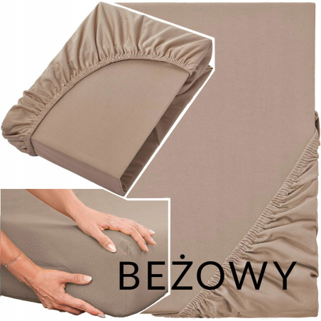 Prześcieradło 100% Bawełna CZESANA 240x220 + 30cm z GUMKĄ na wysoki materac - 4