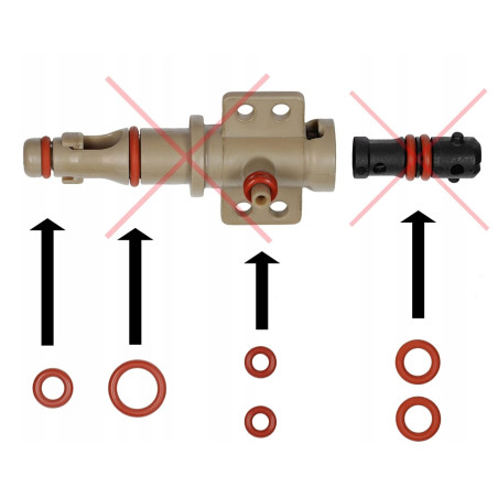 Zestaw naprawczy Zaparzacz + Palec Uszcelki O-Ringi Saeco Philips Latte GO - 3