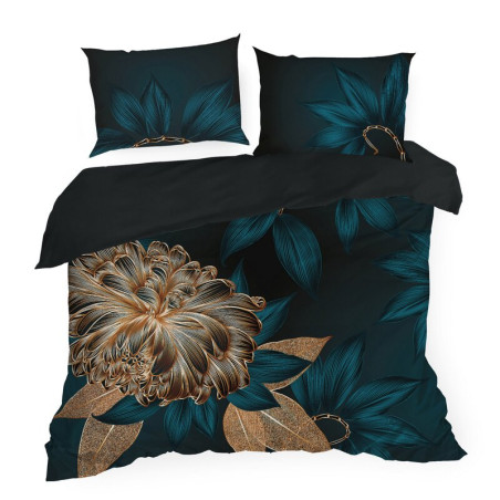 KOMPLET POŚCIELI SATYNOWEJ PREMIUM 6 180 X 200 CM CZARNY - 2