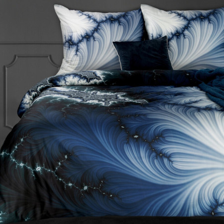 KOMPLET POŚCIELI SATYNOWEJ PREMIUM16 220 X 200 CM CIEMNONIEBIESKI - 1