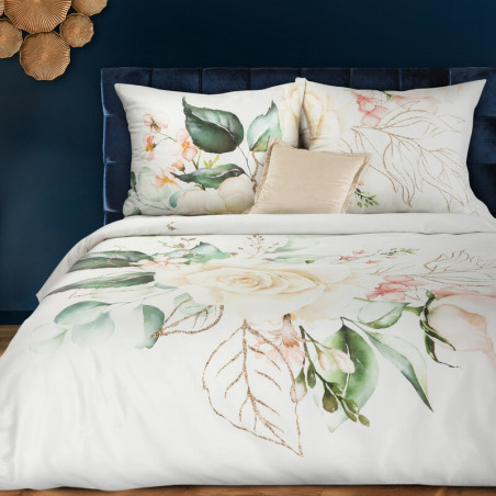 KOMPLET POŚCIELI SATYNOWEJ PREMIUM17 160 X 200 CM BIAŁY - 1