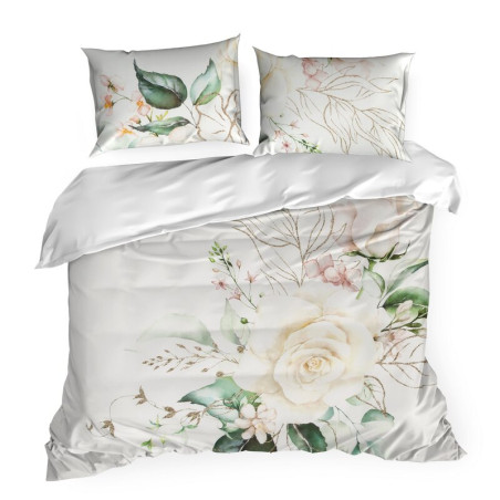 KOMPLET POŚCIELI SATYNOWEJ PREMIUM17 220 X 200 CM BIAŁY - 2