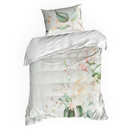 KOMPLET POŚCIELI SATYNOWEJ PREMIUM17 220 X 200 CM BIAŁY - 3