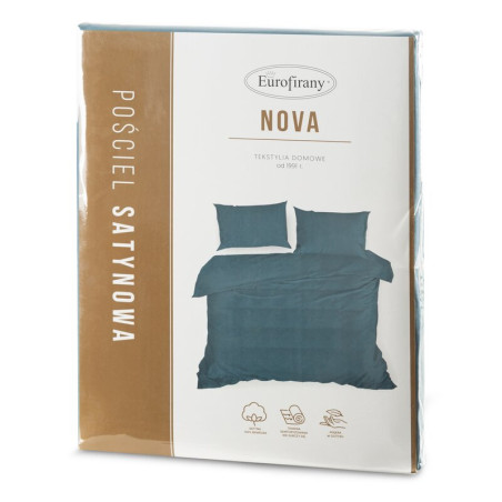 KOMPLET POŚCIELI NOVA3 220 X 200 CM NIEBIESKI - 3