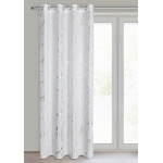 ZASŁONA Z BŁYSZCZĄCYM NADRUKIEM, MARMUR 140X250 CM - PRZELOTKI - BIAŁY - 10 ZASŁONA Z BŁYSZCZĄCYM NADRUKIEM, MARMUR 140X250 CM - PRZELOTKI - BIAŁY - 10