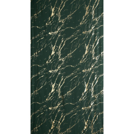 ZASŁONA Z BŁYSZCZĄCYM NADRUKIEM, MARMUR 140X250 CM - PRZELOTKI - ZIELONY/ZŁOTY - 8