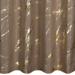 ZASŁONA Z BŁYSZCZĄCYM NADRUKIEM, MARMUR 140X250 CM - PRZELOTKI - CIEMNY BEŻ/ZŁOTY - 6 ZASŁONA Z BŁYSZCZĄCYM NADRUKIEM, MARMUR 140X250 CM - PRZELOTKI - CIEMNY BEŻ/ZŁOTY - 6