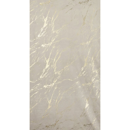 ZASŁONA WELWETOWA Z BŁYSZCZĄCYM MARMURKIEM 140x270 CM - BEŻ - TAŚMA - 5