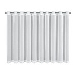 Firana z subtelną koronką 350x140 cm - Biała - Przelotki - 3 Firana z subtelną koronką 350x140 cm - Biała - Przelotki - 3