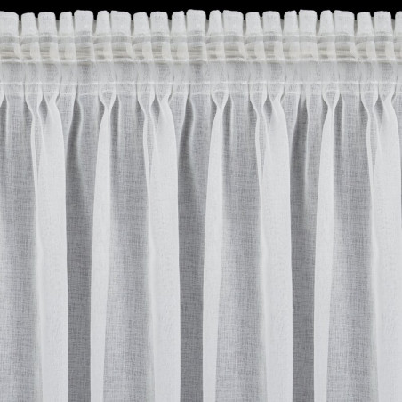 Komplet 2 szt. firan z subtelną koronką 140x270 cm - Biała - Taśma - 10