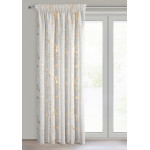 Firana MOLLY 140x270 cm – biała z szampańskim nadrukiem marmurkowym - Taśma - 2 Firana MOLLY 140x270 cm – biała z szampańskim nadrukiem marmurkowym - Taśma - 2
