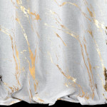 Firana MOLLY 140x270 cm – biała z szampańskim nadrukiem marmurkowym - Taśma - 6 Firana MOLLY 140x270 cm – biała z szampańskim nadrukiem marmurkowym - Taśma - 6