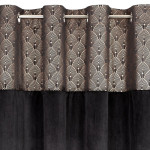 Zasłona Agnes 140x250 cm - Czarny - Przelotki - 5 Zasłona Agnes 140x250 cm - Czarny - Przelotki - 5