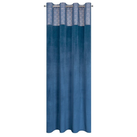 Zasłona Agnes 140x250 cm - Granatowy - Przelotki - 4