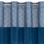Zasłona Agnes 140x250 cm - Granatowy - Przelotki - 5 Zasłona Agnes 140x250 cm - Granatowy - Przelotki - 5