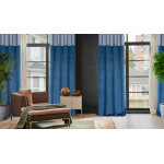 Zasłona Agnes 140x250 cm - Granatowy - Przelotki - 11 Zasłona Agnes 140x250 cm - Granatowy - Przelotki - 11