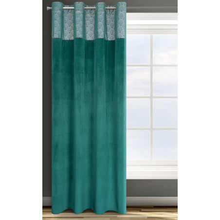 Zasłona Agnes 140x250 cm - Turkusowy - Przelotki - 3