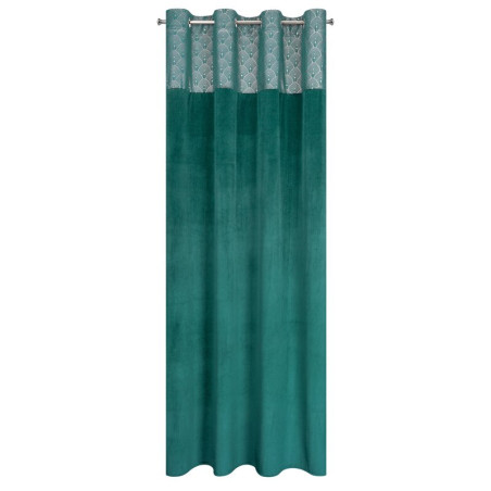 Zasłona Agnes 140x250 cm - Turkusowy - Przelotki - 4