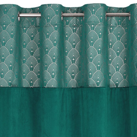 Zasłona Agnes 140x250 cm - Turkusowy - Przelotki - 5