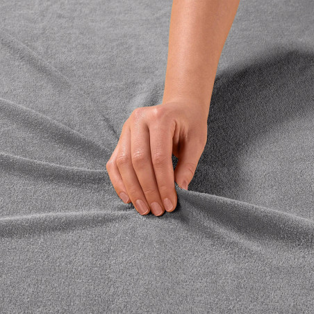 Prześcieradło FROTTE z gumką 180x200 +30cm na wysoki materac GRUBE Białe - 4 Prześcieradło FROTTE z gumką 180x200 +30cm na wysoki materac GRUBE Białe - 4