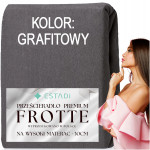Prześcieradło FROTTE z gumką 180x200 +30cm na wysoki materac GRUBE Białe - 10 Prześcieradło FROTTE z gumką 180x200 +30cm na wysoki materac GRUBE Białe - 10