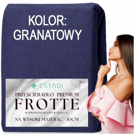 Prześcieradło FROTTE z gumką 180x200 +30cm na wysoki materac GRUBE Białe - 11 Prześcieradło FROTTE z gumką 180x200 +30cm na wysoki materac GRUBE Białe - 11