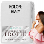 Prześcieradło FROTTE z gumką 160x200 +30cm na wysoki materac GRUBE Srebrne - 6 Prześcieradło FROTTE z gumką 160x200 +30cm na wysoki materac GRUBE Srebrne - 6