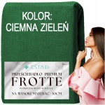 Prześcieradło FROTTE z gumką 160x200 +30cm na wysoki materac GRUBE Srebrne - 14 Prześcieradło FROTTE z gumką 160x200 +30cm na wysoki materac GRUBE Srebrne - 14