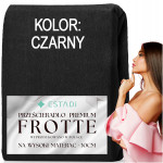 Prześcieradło FROTTE z gumką 160x200 +30cm na wysoki materac GRUBE Srebrne - 15 Prześcieradło FROTTE z gumką 160x200 +30cm na wysoki materac GRUBE Srebrne - 15