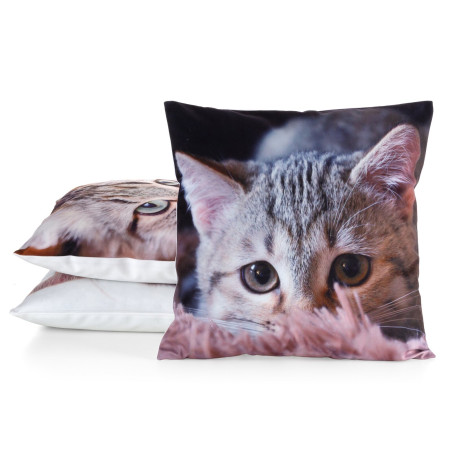 POSZEWKA ANIMAL 75 45 X 45 CM SZARY - 2
