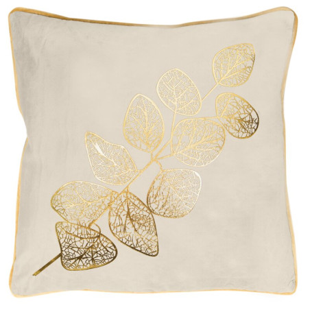 POSZEWKA POPLA 45 X 45 CM KREMOWY - 1