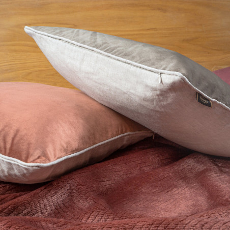 POSZEWKA VELVET 45 X 45 CM BORDOWY - 3
