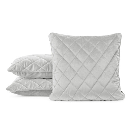 POSZEWKA VELVET 27 45 X 45 CM SREBRNY - 2