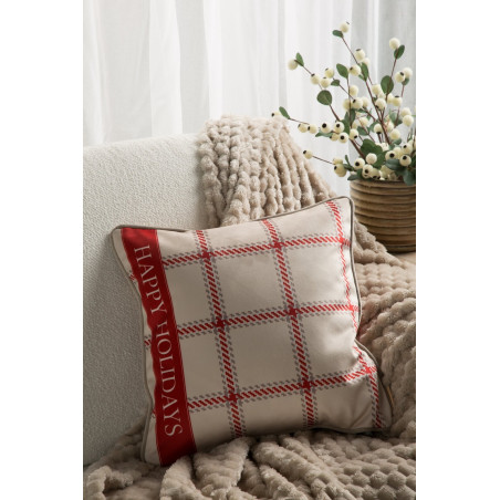 POSZEWKA ŚWIATECZNA CLARK02 45 X 45 CM BEŻOWY - 4