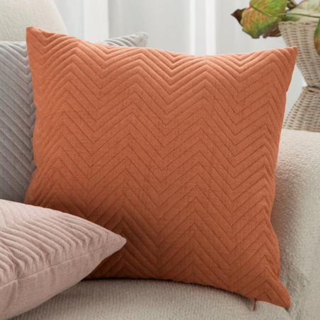 POSZEWKA LEN 3 45 X 45 CM CEGLASTY - 3